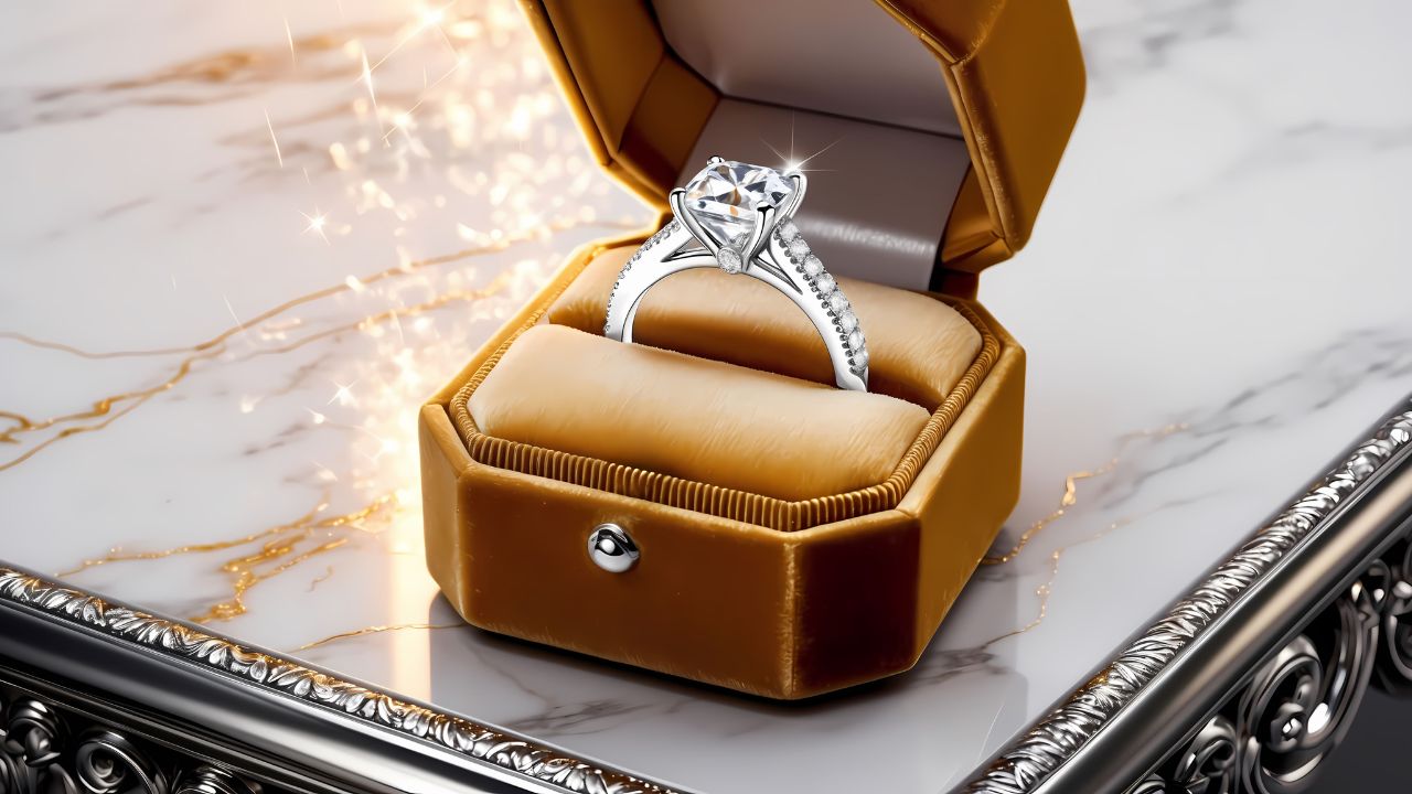 0.9 carat diamond ring