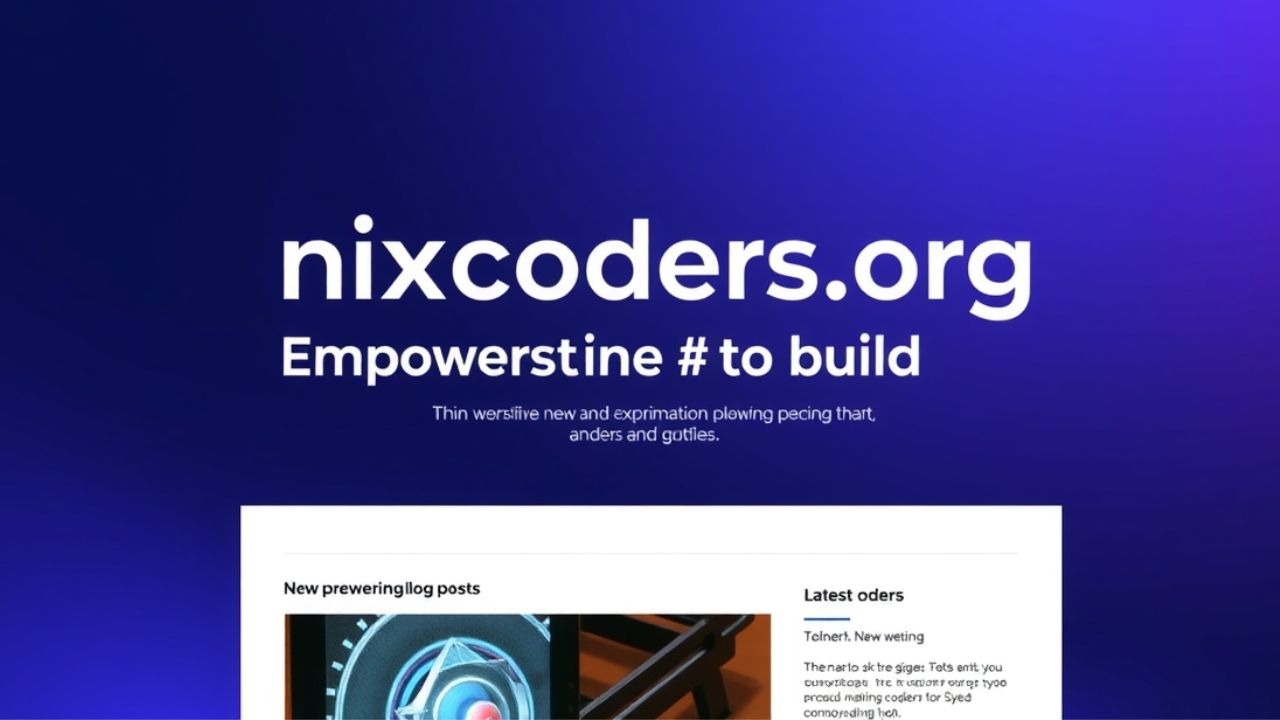 a nixcoders org blog